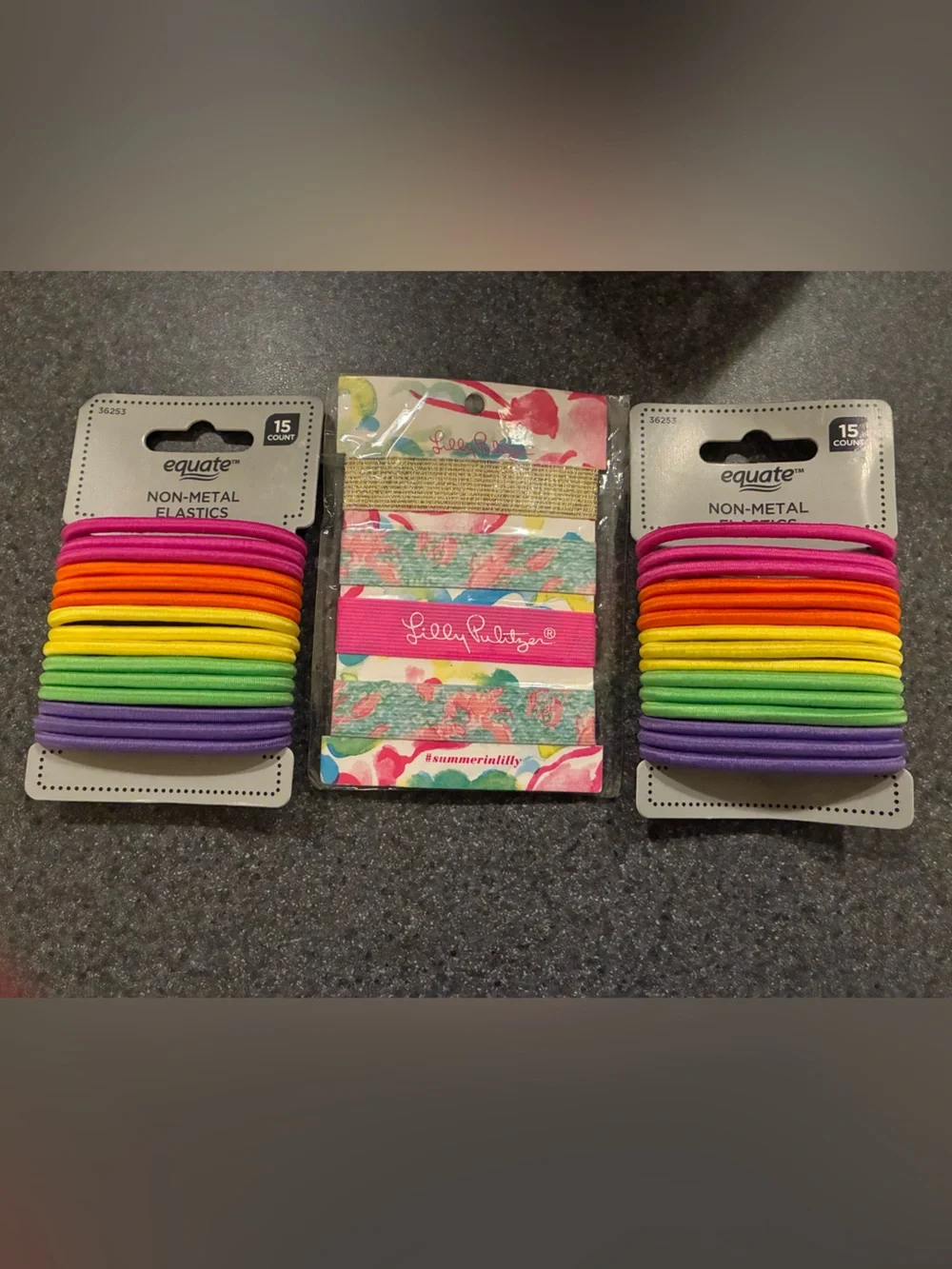 Lilly PulitzerRainbow Hair Elastics and 2 Multicolor Pack